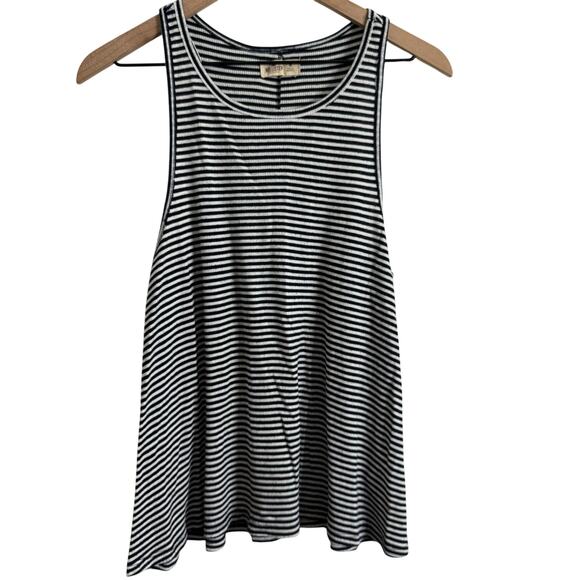 Hollister Black & White Striped Swing Tank Top Size Medium - Picture 1 of 4